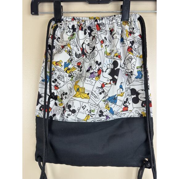 Walt Disney World Parks Comic Strip Mickey Mouse Drawstring Cinch Bag Backpack - Picture 6 of 15